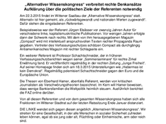 Info Flugblatt DIE LINKE. und Infostand DIE LINKE.Witten 20.03.2015
