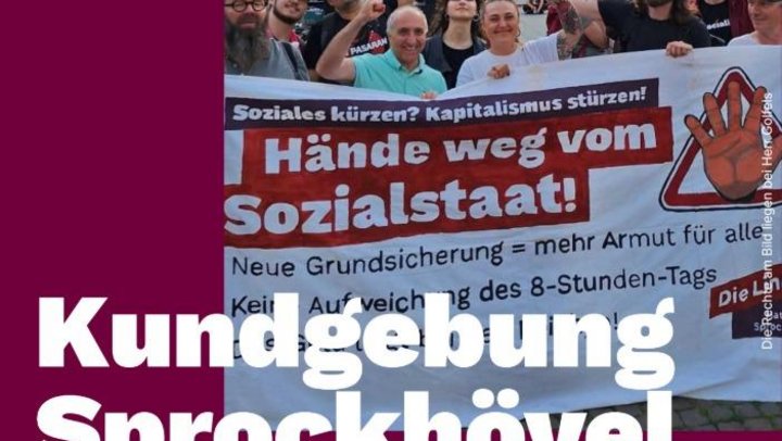 Aufruf zur Teilnahme an der Kundgebung in Sprockhövel am 31.10.26 von 10-12 Uhr in der Hauptstraße 66-68