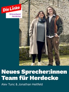 Das Bild zeigt das neue Sprecherinnenteam Die Linke Herdecke